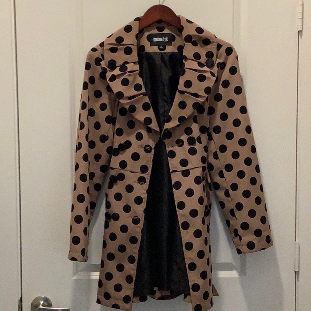 Polka dot raincoat
